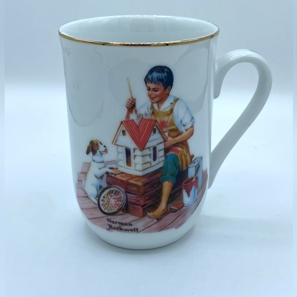 Antique Norman Rockwell Cups Set Bundle - Picture 2 of 7